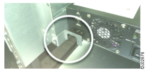 UPS mainline power cable retention bracket (rear)