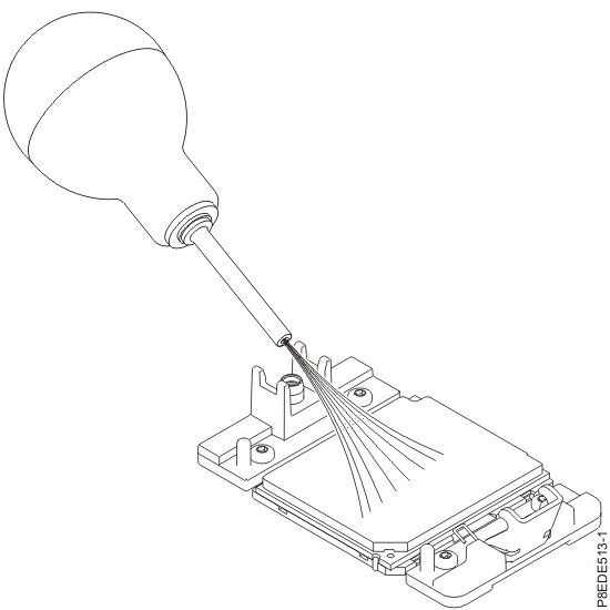 Removing dust and debris from the system processor module area