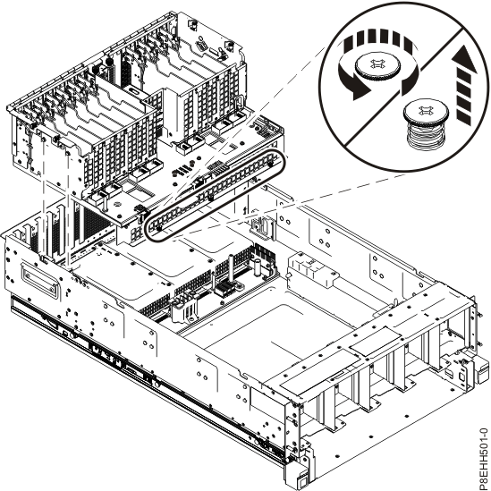 Removing the I/O backplane